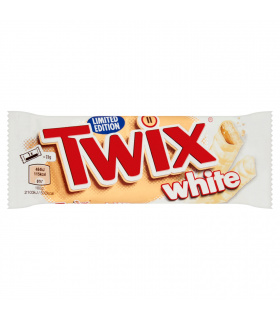 Twix White Ciasteczka oblane karmelem i białą czekoladą 46 g (2 x 23 g)