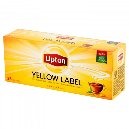 Lipton Yellow Label Herbata czarna 50 g (25 torebek)