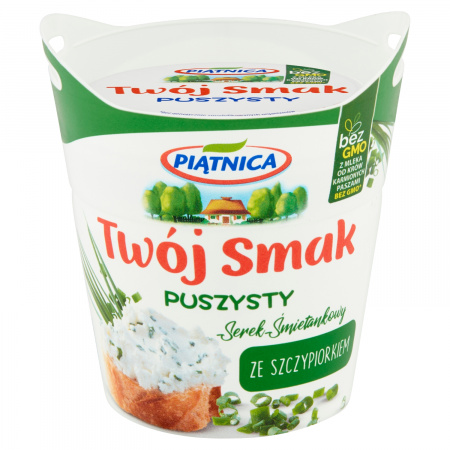 Piątnica Twój Smak Serek śmietankowy puszysty ze szczypiorkiem 150 g