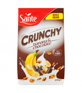 Sante Crunchy Chrupiące płatki bananowe z czekoladą 350 g
