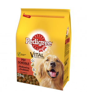 Pedigree Vital Protection Psy dorosłe Karma pełnoporcjowa z wołowiną & drobiem 2,6 kg