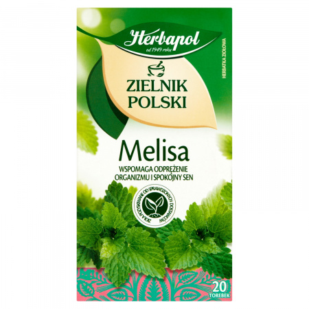 Herbapol Zielnik Polski Herbatka ziołowa melisa 40 g (20 x 2 g)