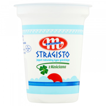 Mlekovita Stragisto Jogurt naturalny typu greckiego z Kościana 330 g