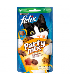 Felix Party Mix Original Mix Łakocie o smaku kurczaka wątróbki i indyka 60 g