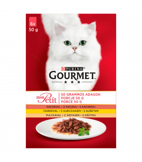 Gourmet Mon Petit Pełnoporcjowa karma dla dorosłych kotów 300 g (6 x 50 g)