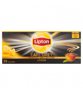 Lipton Earl Grey Lemon Herbata czarna 50 g (25 torebek)