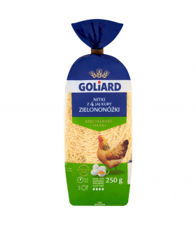 Goliard Makaron z 4 jaj kury zielononóżki nitki 250 g