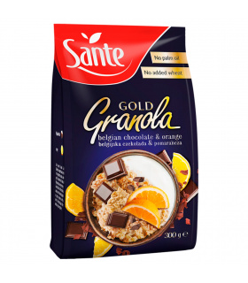 Sante Gold Granola belgijska czekolada & pomarańcza 300 g