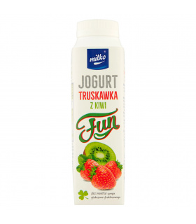 Milko Fun Jogurt truskawka z kiwi 330 ml