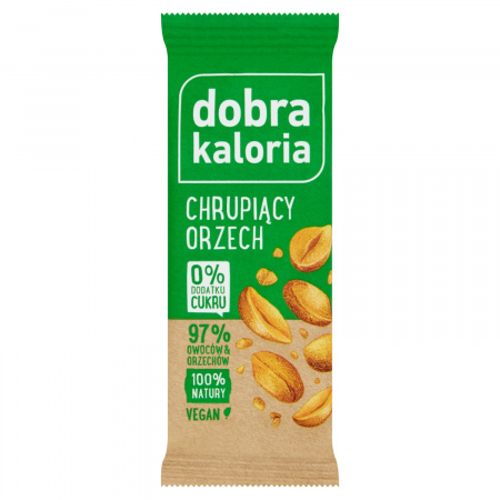 Dobra Kaloria Baton owocowy chrupiący orzech 35 g