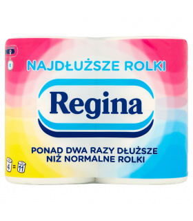 Regina Najdłuższe Rolki Papier toaletowy 4 rolki
