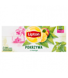 Lipton Herbatka ziołowa aromatyzowana pokrzywa z mango 26 g (20 torebek)