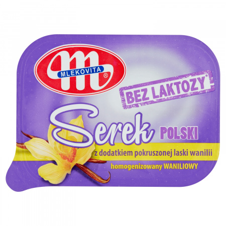 Mlekovita Serek homogenizowany Polski bez laktozy waniliowy 150 g