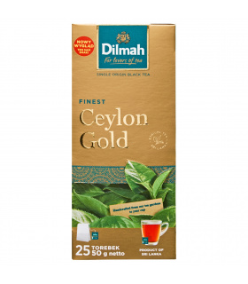 Dilmah Finest Ceylon Gold Klasyczna czarna herbata 50 g (25 x 2 g)