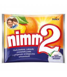 nimm2 Nadziewane cukierki pomarańczowe i cytrynowe wzbogacone witaminami 90 g