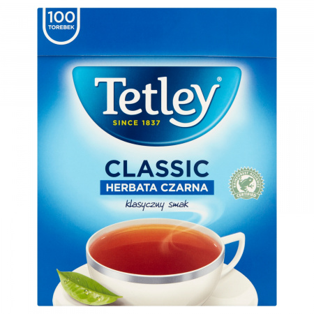 Tetley Classic Herbata czarna 150 g (100 x 1,5 g)