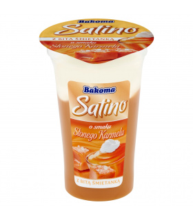 Bakoma Satino Deser o smaku słonego karmelu z bitą śmietanką 170 g