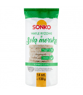 Sonko Classic Wafle ryżowe z solą morską 130 g (14 sztuk)