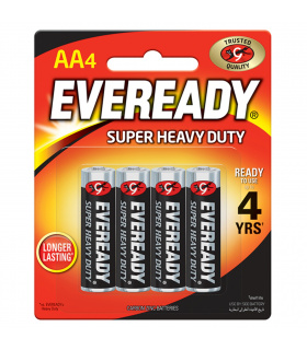 Eveready Super Heavy Duty AA-R6 1,5 V Baterie 4 sztuki