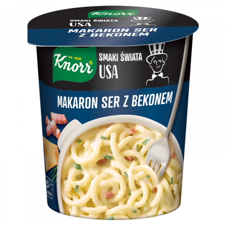 Knorr Smaki Świata USA Makaron ser z bekonem 71 g
