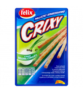 Felix Crixy Paluszki krakersowe o smaku zielona cebulka 85 g