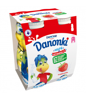 Danone Danonki Jogurt truskawka 400 g (4 x 100 g)