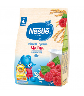 Nestlé Kaszka mleczno-ryżowa malina dla niemowląt po 4. miesiącu 230 g