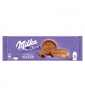 Milka Choco Wafer Wafelki z kremem kakaowym oblane czekoladą mleczną 150 g (5 sztuk)