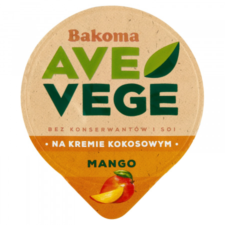 Bakoma Ave Vege Deser na kremie kokosowym z mango 150 g