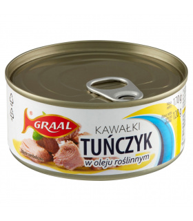 Graal Tuńczyk kawałki w oleju roślinnym 170 g