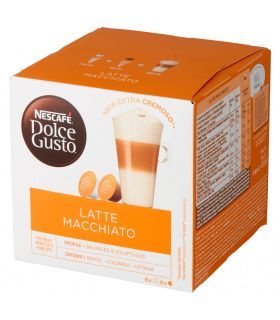 Nescafé Dolce Gusto Latte Macchiato Kawa w kapsułkach 183,2 g (8 x 17,4 g i 8 x 5,5 g)