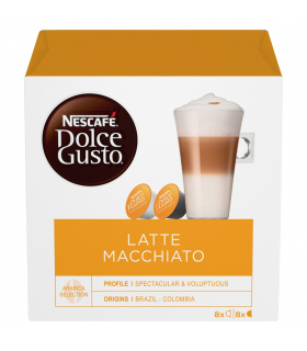 Nescafé Dolce Gusto Latte Macchiato Kawa w kapsułkach 183,2 g (8 x 17,4 g i 8 x 5,5 g)