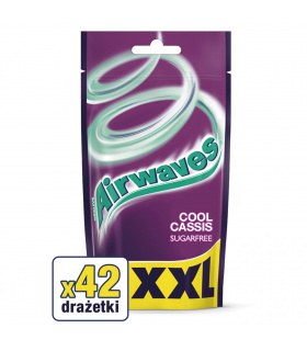 Airwaves Cool Cassis XXL Guma do żucia bez cukru 58 g (42 drażetki)