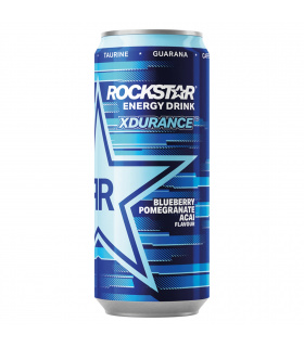 Rockstar Xdurance Gazowany napój energetyzujący o smaku owoców jagodowych i granatu 500 ml
