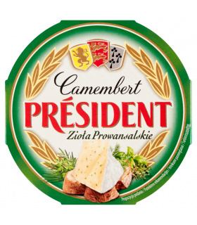 Président Ser Camembert zioła prowansalskie 120 g