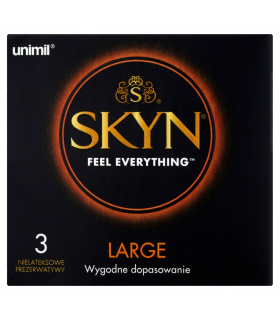 Unimil Skyn Large Nielateksowe prezerwatywy 3 sztuki
