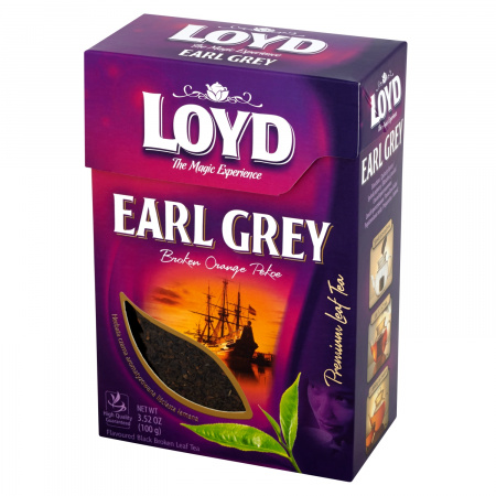 Loyd Earl Grey Herbata czarna aromatyzowana liściasta łamana 100 g