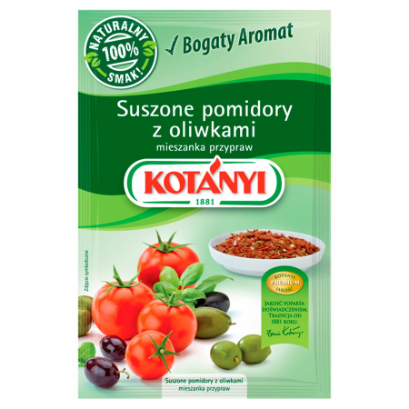 Kotányi Suszone pomidory z oliwkami mieszanka przypraw 22 g