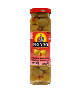 Figaro Hiszpańskie oliwki zielone nadziewane pastą paprykową 142 g