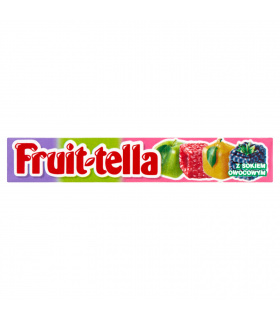 Fruittella Owocowy Ogród Cukierki do żucia o smaku jabłkowym gruszkowym malinowym i jeżynowym 41 g