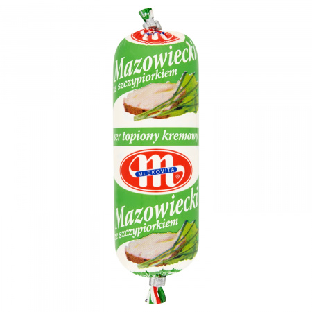 Mlekovita Mazowiecki ze szczypiorkiem Ser topiony kremowy 100 g