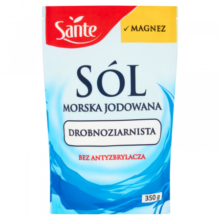 Sante Sól morska jodowana drobnoziarnista 350 g