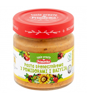 Primavika Pasta słonecznikowa z pomidorami i bazylią 160 g