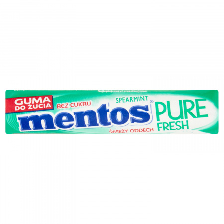 Mentos Pure Fresh Spearmint Guma do żucia bez cukru 15,5 g (8 sztuk)