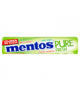 Mentos Pure Fresh Lime Mint Guma do żucia bez cukru 15,5 g (8 sztuk)