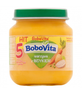 BoboVita Warzywa z indykiem po 5 miesiącu 125 g