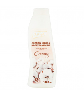 Luksja Creamy Cotton Milk & Provitamin B5 Płyn do kąpieli 1000 ml