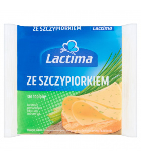 Lactima Ser topiony w plasterkach ze szczypiorkiem 130 g (8 x 16,25 g)