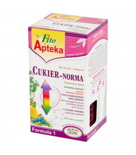 Fito Apteka Suplement diety herbatka ziołowa cukier-norma 40 g (20 x 2 g)