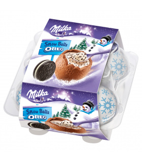 Milka Snow Balls Czekolada mleczna Oreo 112 g (4 x 28 g)